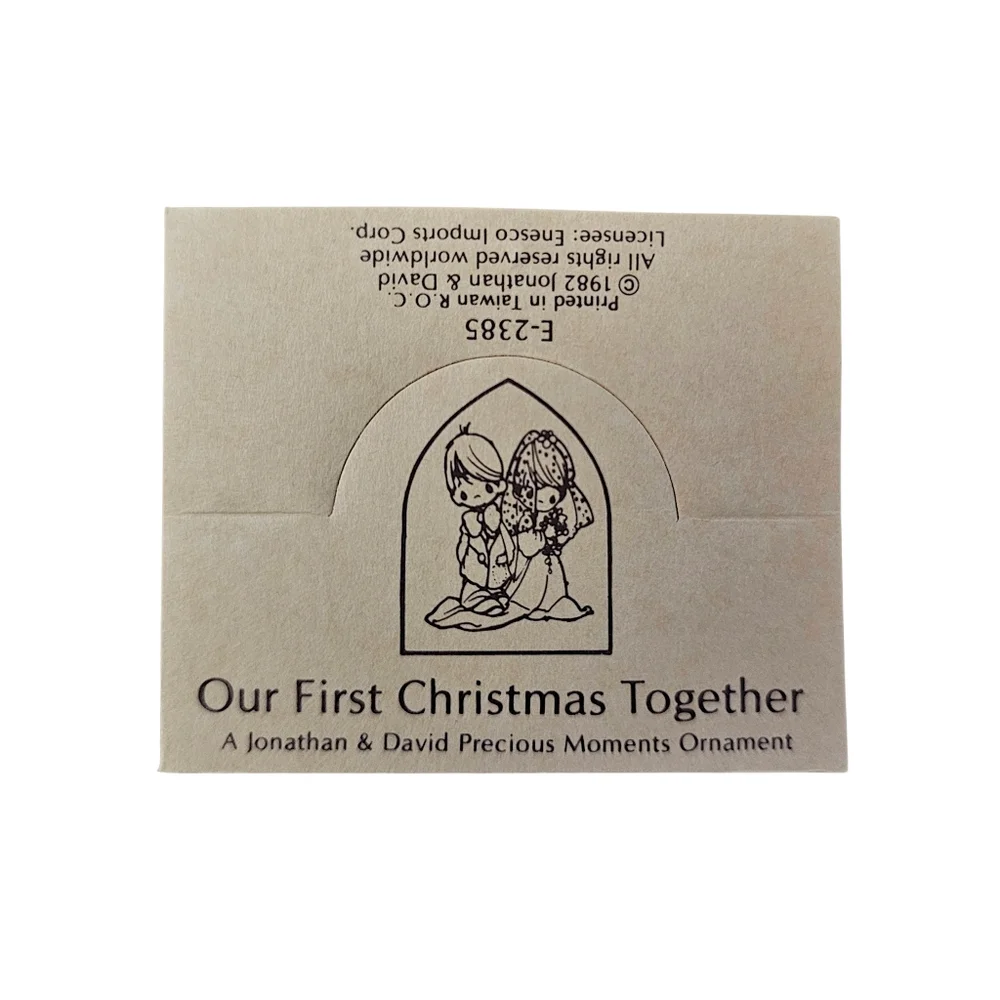 Precious Moments™ 1982 "Our First Christmas Together" Ornament #E-2385 - Picture 10 of 12